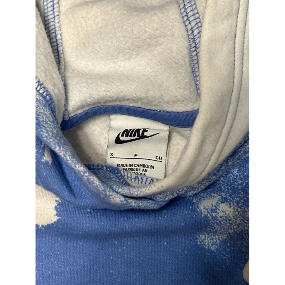 Nike Sportswear Club Fleece Big Kids' Tie-Dye Pullover Hoodie Sz Small